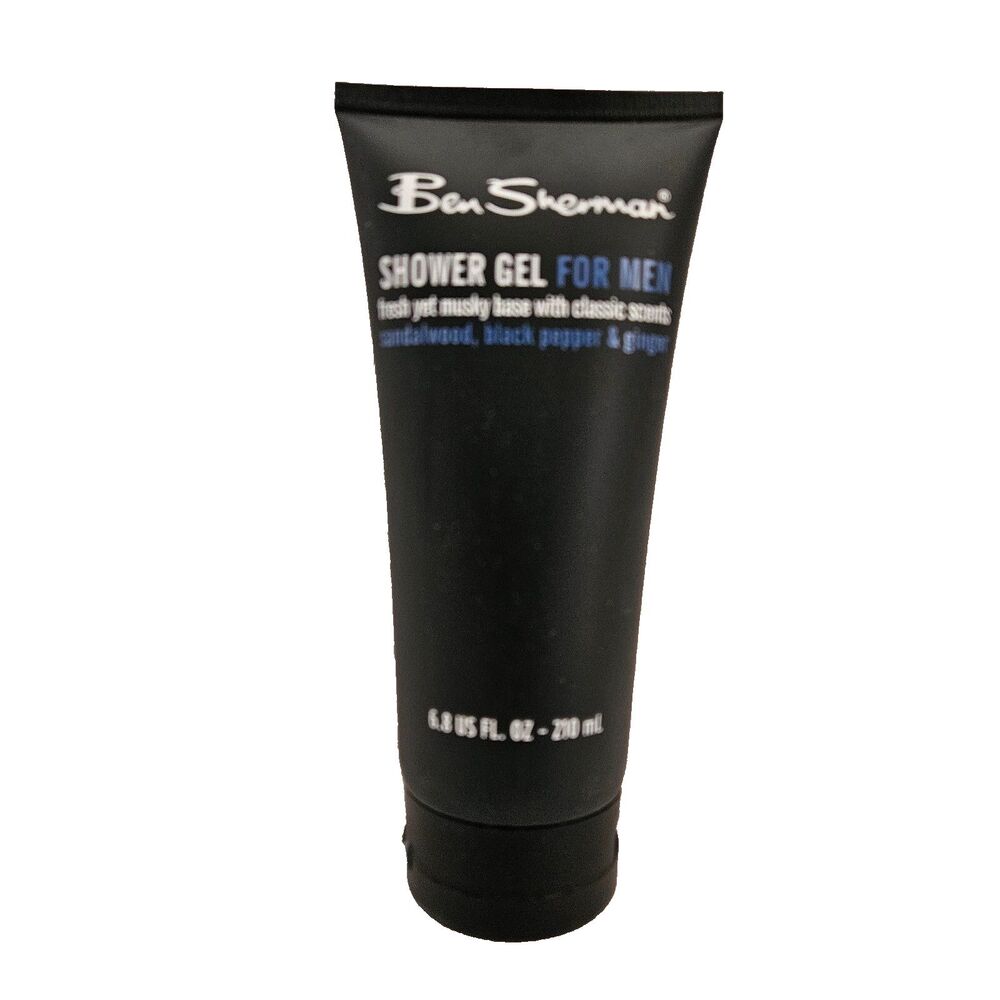 Ben Sherman Mens Shower Gel Fresh Musky Base with Sandalwood Black Pepper Ginger